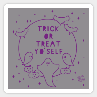 Trick or Treat Yo'Self Sticker